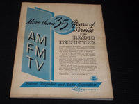 1945 MARCH RADIO NEWS MAGAZINE - FARNSWORTH PLANT FRONT COVER - E 5183