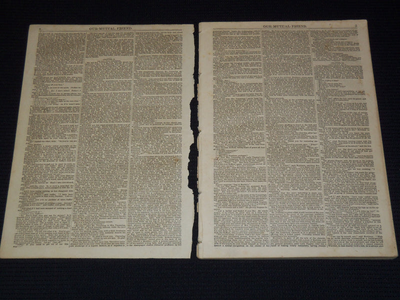1879 SEASIDE LIBRARY OUR MUTUAL FRIEND ISSUE NO. 325 - CHARLES DICKENS - J 7926