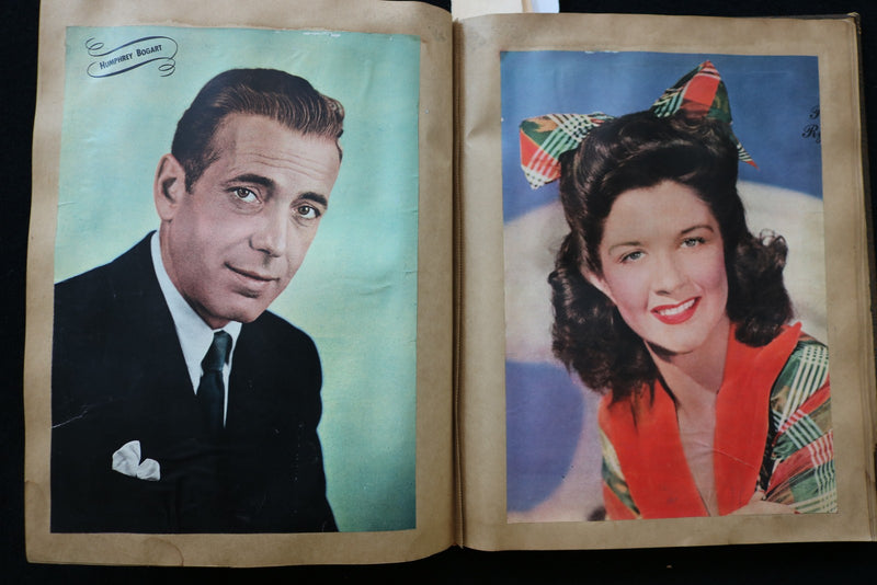 1940'S HOLLYWOOD SCRAPBOOK - HUMPHREY BOGART-CLARK GABLE-FRANK SINATRA - E 24930