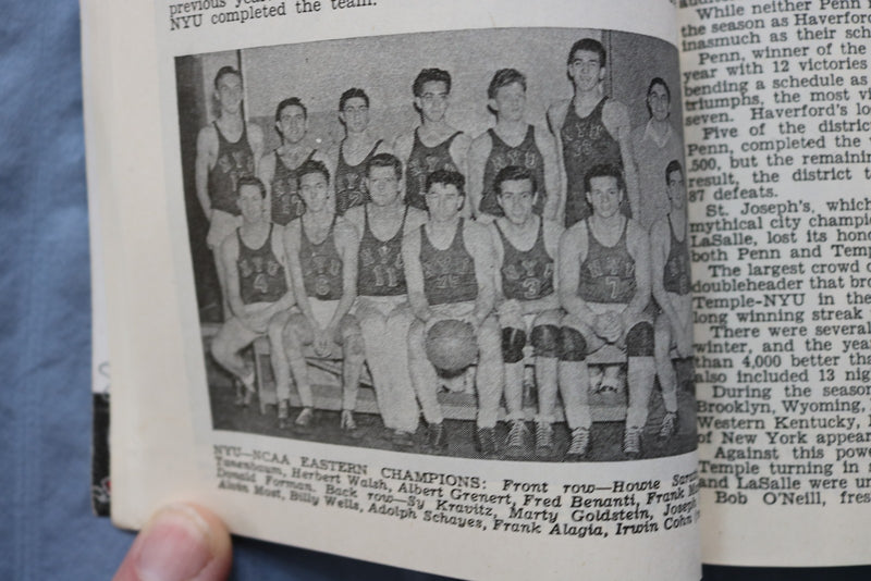 1945-46 NATIONAL BASKETBALL COMMITTEE OFFICIAL GUIDE - SOFTCOVER - K 3089