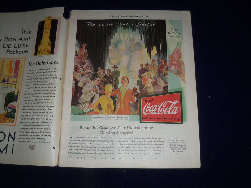 1931 JULY 11 THE SATURDAY EVENING POST MAGAZINE - ILLUSTRATED COVER -SP 1401