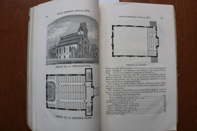 1875 JANUARY CHURCH EXTENSTION ANNUAL - NINTH REPORT - SOFTCOVER BOOK - K 3246