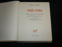1962 THEATRE HARDCOVER BOOK BY JEAN-PAUL SARTRE W/ SLIPCASE - FRENCH - KD 6741