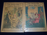 1920-1921 BOSTON POST SUNDAY MAGAZINE LOT OF 6 CHARLES D. GIBSON COVERS -NP 1465