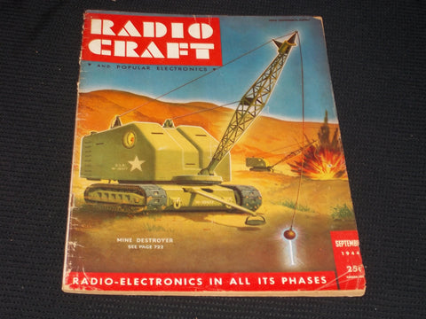 1944 SEPTEMBER RADIO-CRAFT MAGAZINE VERY NICE COVERS & ADS - E 444