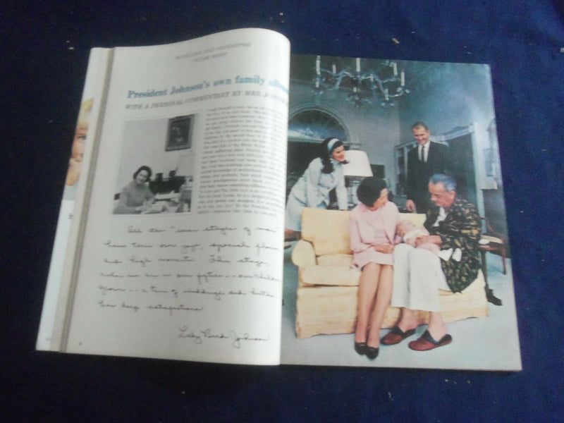 1968 JUNE GOOD HOUSEKEEPING MAGAZINE - PRESIDENT JOHNSON'S FAMILY ALBUM - F 514X