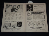 1952 HOLLYWOOD STARS SAN FRANCISCO SEALS BASEBALL OFFICIAL PROGRAM - J 8957