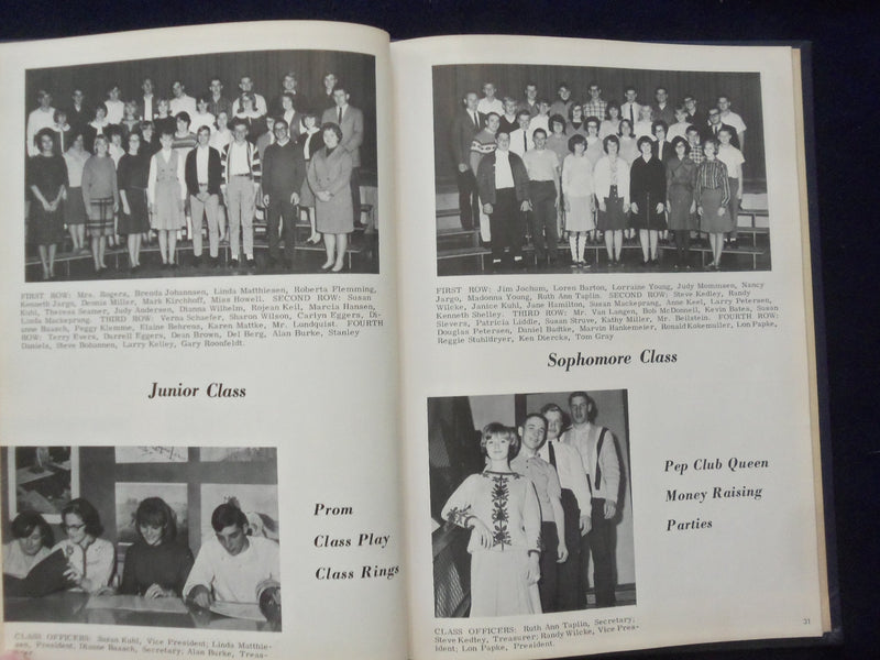 1966 MILESTONE MILES COMMUNITY SCHOOL YEARBOOK - MILES, IOWA - YB 3055