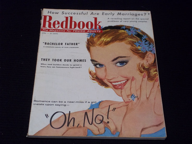 1957 APRIL REDBOOK MAGAZINE - NICE FASHION FRONT COVER - E 14005