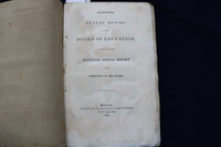 1848 MASSACHUSETTS BOARD OF EDUCATION ANNUARL REPORT SOFTCOVER BOOK - K 872
