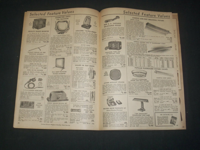 1948 ALLIED RADIO SPECIAL SUPPLEMENT NO. 116 & ENVELOPE - ST 997J