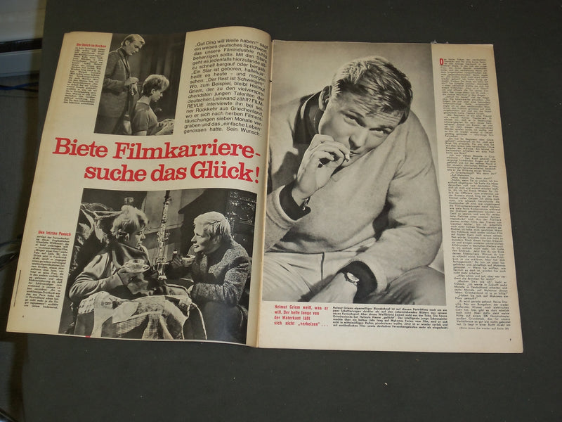 1962 DEC 4 FILM REVIEW (GERMAN) MAGAZINE - NICE PHOTOS, ARTICLES & ADS - B 4006
