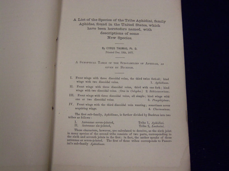 1878-1886 ILLINOIS STATE LABORATORY OF NATURAL HISTORY BULLETIN LOT OF 7- O 1691