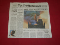 2019 APRIL 16 NEW YORK TIMES - INFERNO SAVAGES NOTRE-DAME CATHEDRAL