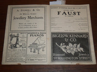 1902 MARCH 10 BOSTON THEATRE OPERA PROGRAM - LAWRENCE MCCARTY - K 1188