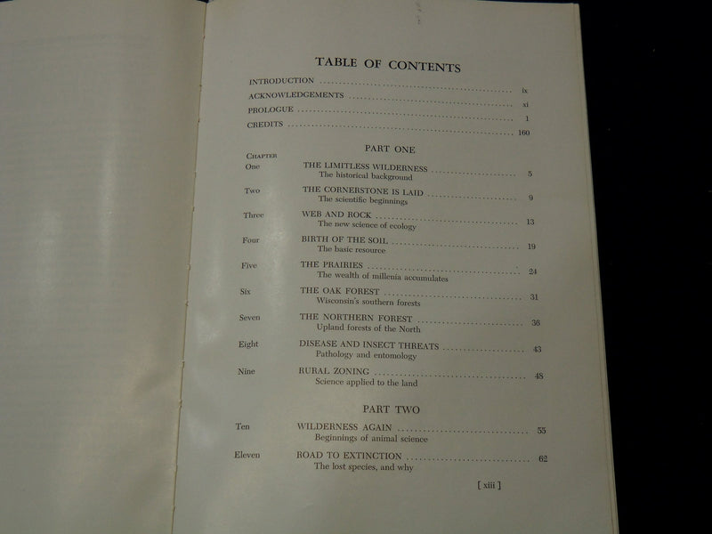 1956 WISCONSIN'S RENEWABLE RESOURCES SOFTCOVER BOOK BY JAMES A. LARSEN- K 2114