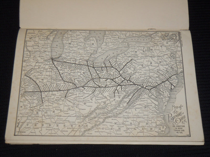 1901 BALTIMORE & OHIO RAILROAD GUIDE TO WASHINGTON SOFTCOVER GUIDE - K 42