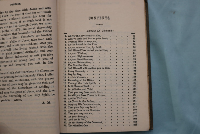 1900' ABIDE IN CHRIST HARDCOVER BOOK BY REV. ANDREW MURRARY - K 3337