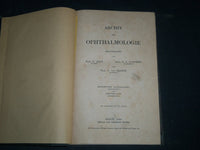 1864-1876 ARCHIV FUR OPHTHALMOLOGIE BOUND VOLUME LOT OF 11 - GERMAN - R 953