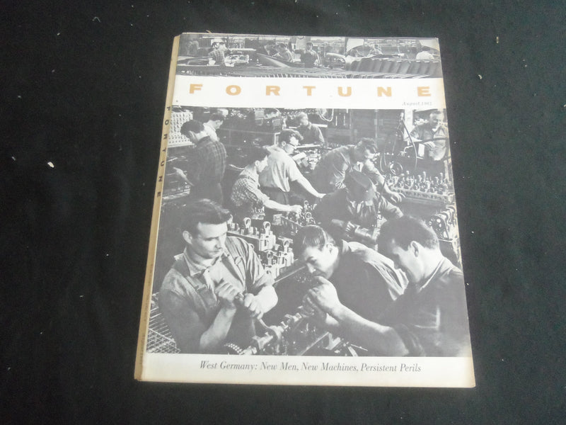 1961 AUGUST FORTUNE MAGAZINE - WEST GERMANY: NEW MEN & MACHINES, PERILS - F 803