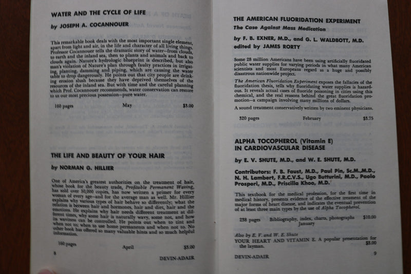 1957 BOOKS OF THE DEVIN-ADAIR COMPANY BOOK LIST SOFTCOVER BOOK - K 3170