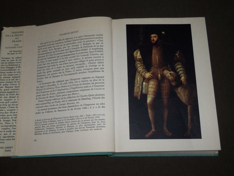 1959 TRESORS DE LA PEINTURE AU PRADO BOOK BY F. J. SANCHEZ CANTON - KD 4874