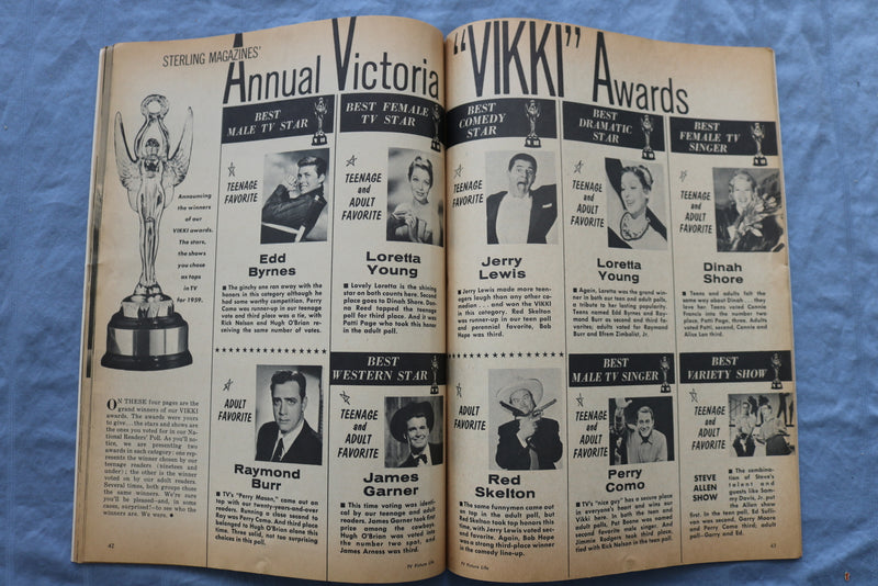 1959 DECEMBER TV LIFE PICTURE MAGAZINE - DWAYNE HICKMAN & TUESDAY WELD- ST 1003G