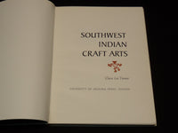 1968 SOUTHWEST INDIAN CRAFT ARTS HARDCOVER BOOK BY CLARA LEE TANNER - R 736A