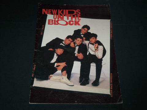 1989 NEW KIDS ON THE BLOCK POSTER BOOK - GREAT PHOTOS - 18 PAGES - SP 3242C