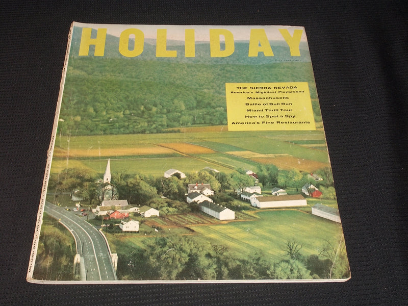 1956 JULY HOLIDAY MAGAZINE - MASSACHUSETTS FRONT COVER - E 4558