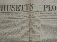1847 FEBRUARY 20 MASSACHUSETTS PLOUGHMAN - SUSQUEHANNA RIVER BRIDGE - NP 5143