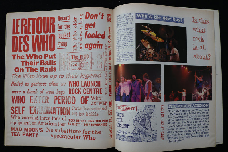 1989 THE WHO - THE KIDS ARE ALRIGHT TOUR PROGRAM - 1964-1989 - K 2306