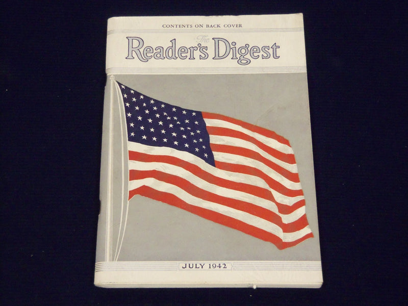 1942 JULY THE READER'S DIGEST MAGAZINE - AMERICAN FLAG COVER - J 449
