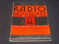 1930 MARCH RADIO BROADCAST MAGAZINE - SPECIAL ISSUE FRONT COVER - E 6263
