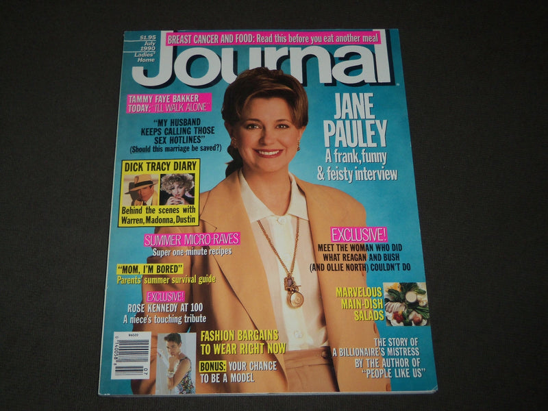 1990 JULY LADIES' HOME JOURNAL MAGAZINE - JANE PAULEY COVER - B 3147