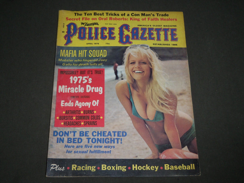 1975 APRIL THE NATIONAL POLICE GAZETTE MAGAZINE - MAFIA HIT SQUAD - B 4495