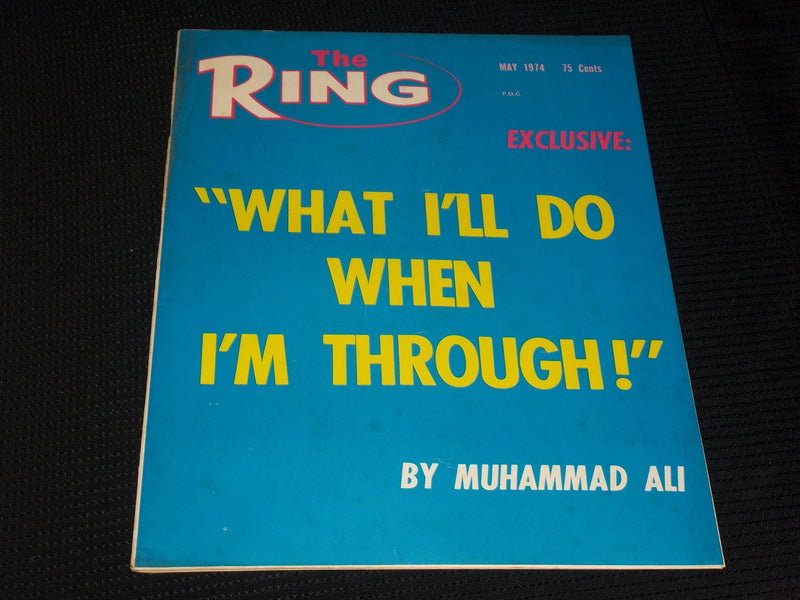 1974 MAY THE RING MAGAZINE - MUHAMMAD ALI BOXING COVER - E 3352