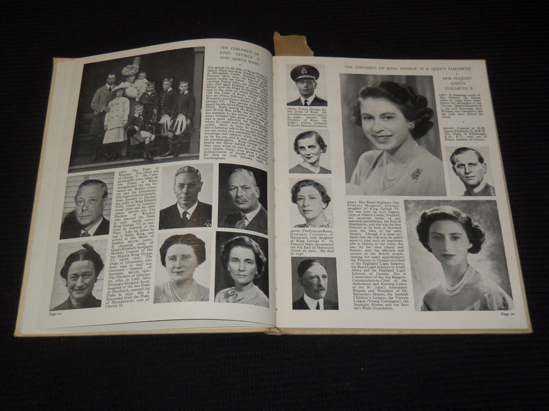 1952-1953 QUEEN ELIZABETH PHOTO ALBUMS LOT OF 2 - HARDCOVER - KD 5403D