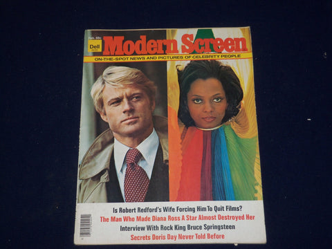 1976 FEBRUARY MODERN SCREEN MAGAZINE - ROBERT REDFORD & DIANA ROSS- SP 9813