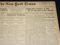 1915 FEB 19 NEW YORK TIMES - GERMAN REPLY FRIENDLY SUBSTANCE CONCERN - NT 7777