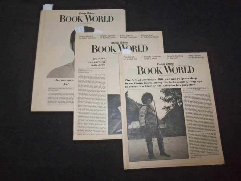 1969 JULY 20, 27 & AUG 3 CHICAGO TRIBUNE BOOK WORLD SECTIONS -LOT OF 3- NP 8077