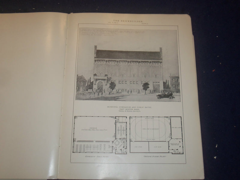 1909 JUNE THE BRICKBUILDER MAGAZINE - AN ARCHITECTURAL MONTHLY - ST 258R