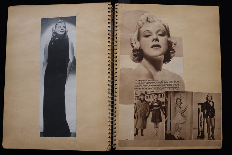 1930'S MOVIE STARS SCRAPBOOK - ANN SHERIDAN - SONJA HENIE - E 24957