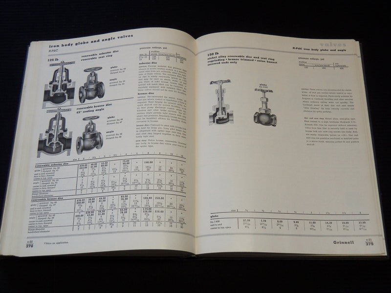1954 GRINNELL COMPANY CATALOG HARDCOVER CATALOG NO. 54 - R 102K