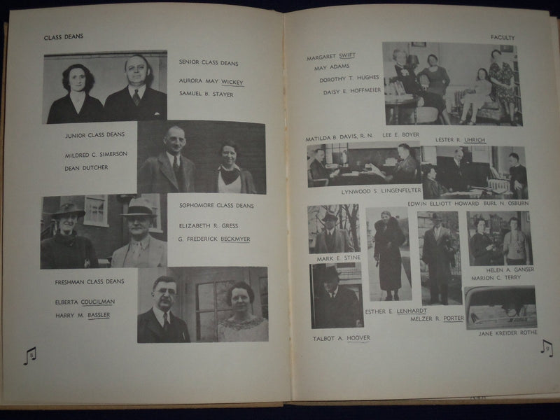 1937 TOUCHSTONE STATE TEACHERS COLLEGE YEARBOOK - MILLERSVILLE PA - YB 415