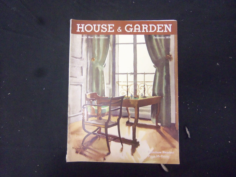 1935 FEBRUARY HOUSE & GARDEN MAGAZINE - FURNITURE NUMBER - ST 2396