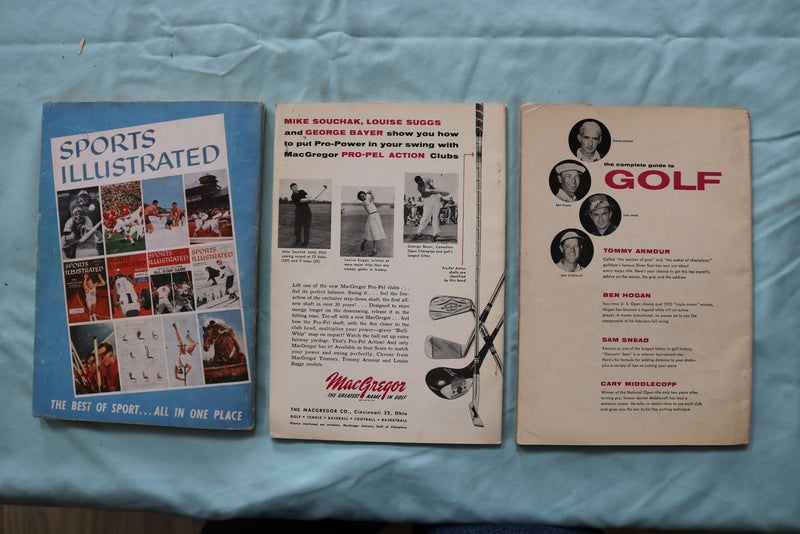 1955-1958 GOLF GUIDEBOOKS - LOT OF 3 - SOFTCOVER - K 3259