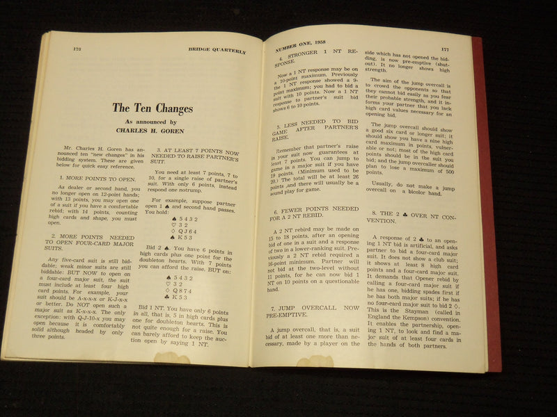 1958 BRIDGE QUARTERLY MAGAZINE - WORLD CHAMPIONSHIP ISSUE - K 1049
