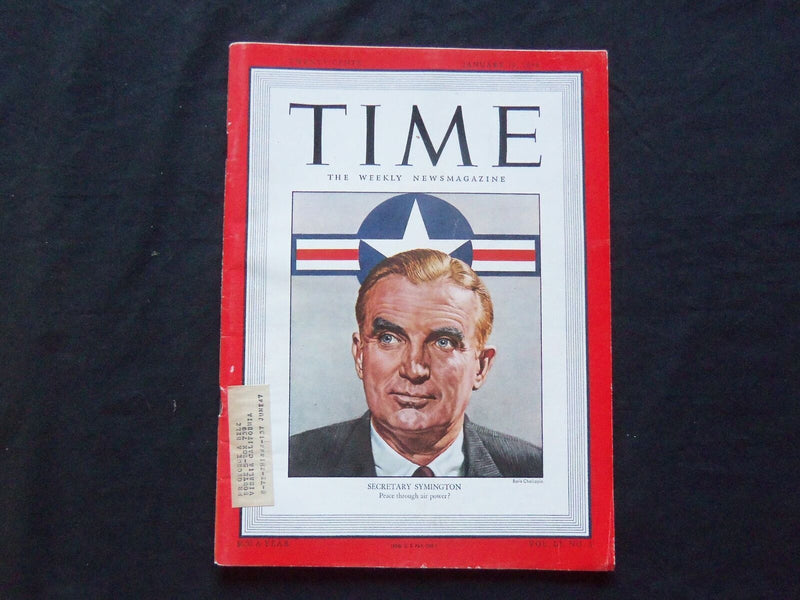 1948 JANUARY 19 TIME MAGAZINE - W. STUART SYMINGTON - T 1105