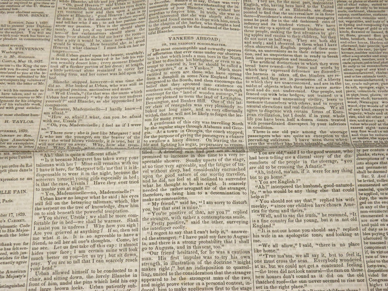 1841 THE MADISONIAN NEWSPAPERS LOT OF 5 - WASHINGTON CITY - NP 3877L